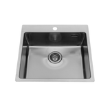 Vidage manuel chromé 1 bac CUIPD676-D pour évier inox