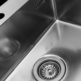 Vidage manuel chromé 1 bac CUIPD676-D pour évier inox