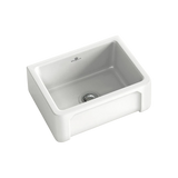 Évier timbre d'office céramique Chambord KATE blanc 59x47 cm 1 bac - sans trop plein