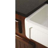 Évier timbre d'office céramique Chambord KATE blanc 59x47 cm 1 bac - sans trop plein