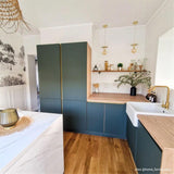 Évier timbre d'office granit blanc cassé Kümbad KIWI 1 bac 595x630