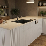 Évier granit noir Schock KAZU 1 grand bac 600x530