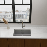 Évier sous-plan inox platinium Luisina LEGATO 1 bac 660x440 - cache bonde inclus