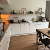 Évier timbre d'office céramique blanc LÉON 1 bac 1 égouttoir