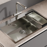 Evier inox lisse Helika LUNY 1 bac 790x505 mm