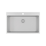 Evier inox lisse Helika LUNY 1 bac 790x505 mm