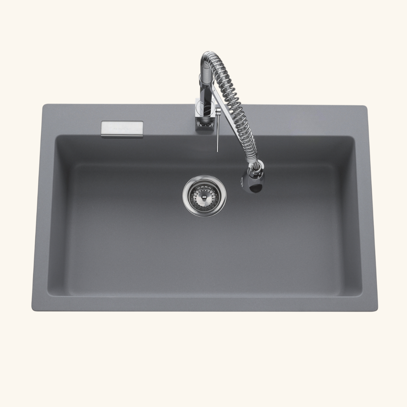 Évier granit gris Schock LOKTI 1 bac 790x500