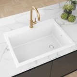 Evier granit Turtl Helika LARGUS blanc 1 bac XL 840x560