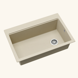 Evier granit Turtl Helika LARGUS beige 1 bac XL 840x560