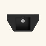 Évier d'angle Kümbad MYLO granit noir 1 bac