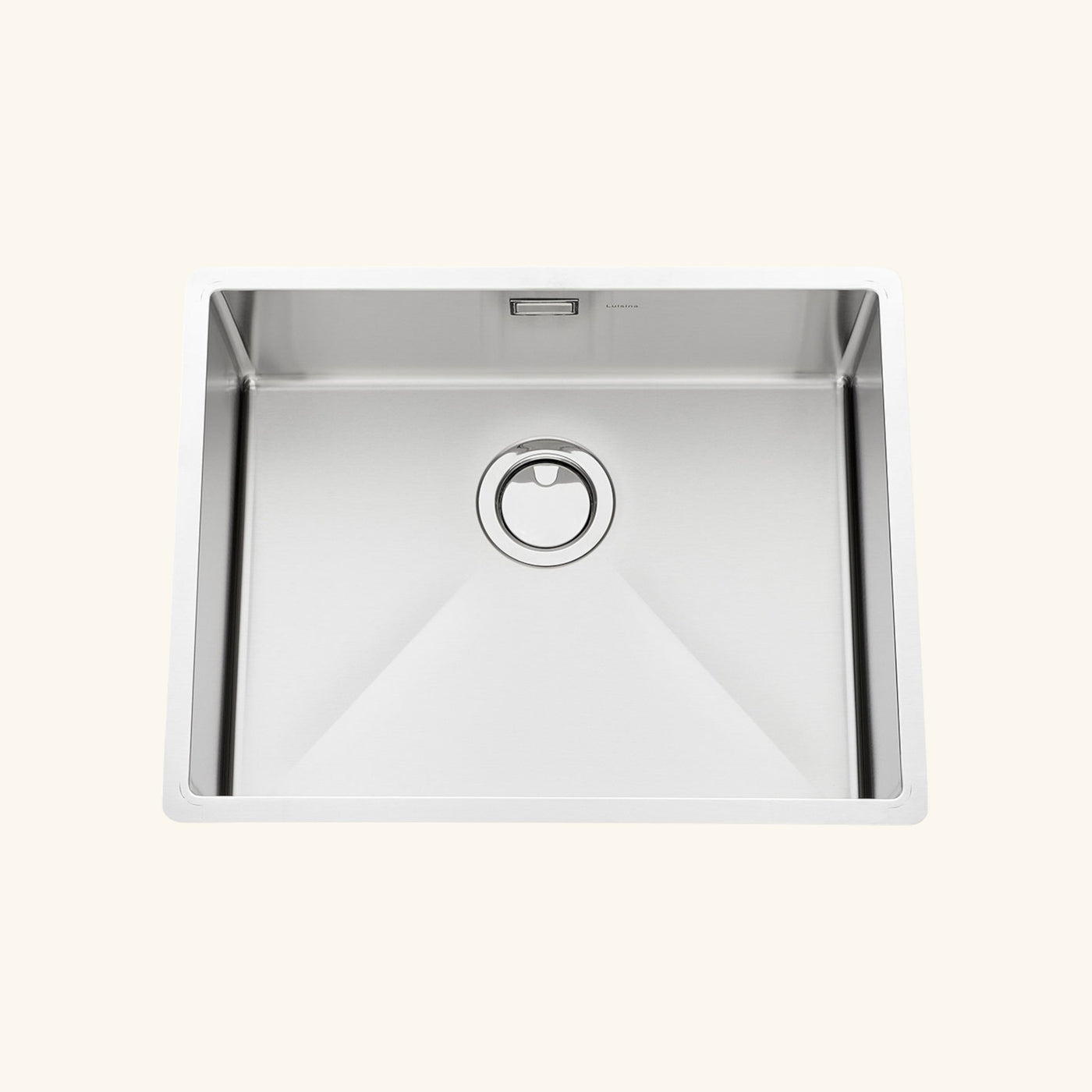 Evier sous-plan inox nid d'abeille VIBRATO Luisina 1 bac 570x450 mm