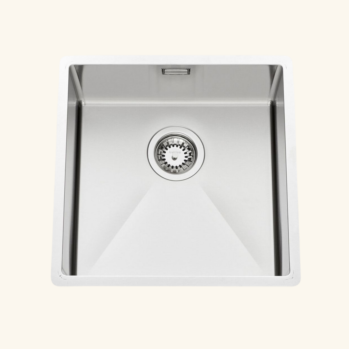 Evier sous plan inox lisse VIBRATO Luisina 1 bac 450x450 mm