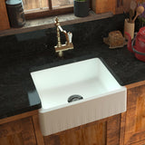 Évier timbre d'office sous-plan granit blanc Kümbad NORA 1 bac