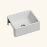 Évier timbre d'office sous-plan granit blanc Kümbad NORA 1 bac