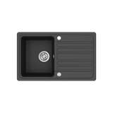 Evier granit noir Helika NOTUS 1 bac - 1 égouttoir