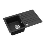 Evier granit noir Helika NOTUS 1 bac - 1 égouttoir
