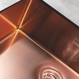 Évier inox cuivre Luisina PANDORE 1 bac 570x450