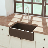 Évier timbre d'office granit gris PHILIPPE II 1 bac - sans trop plein