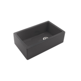 Évier timbre d'office granit gris PHILIPPE II 1 bac - sans trop plein