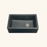 Évier timbre d'office granit gris PHILIPPE II 1 bac - sans trop plein