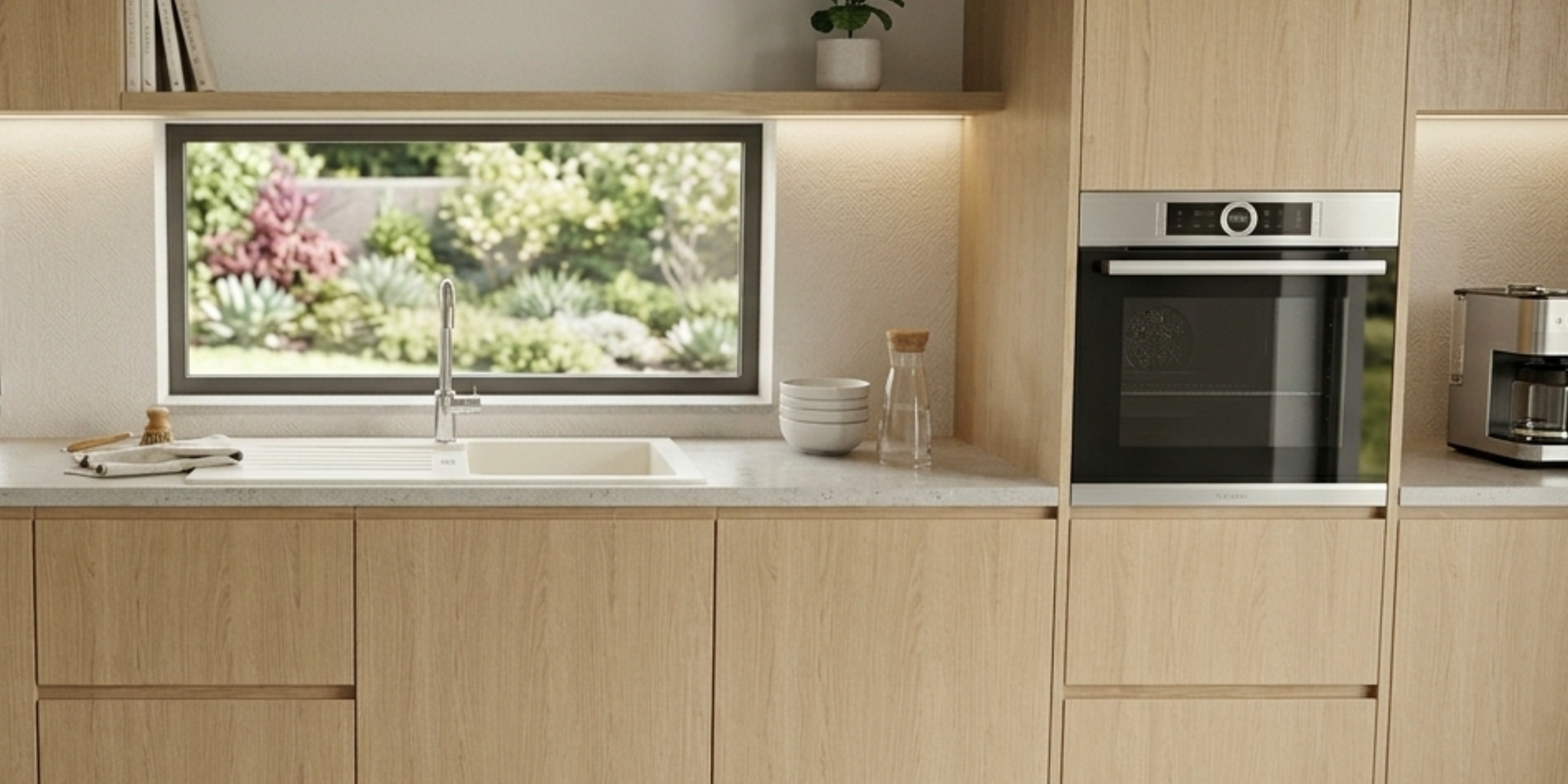 Évier résine blanc PLUTON 1 bac 1 égouttoir, format universel et finition soignée pour une cuisine lumineuse et propre.