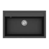 Évier granit noir Helika QUADRO 1 bac