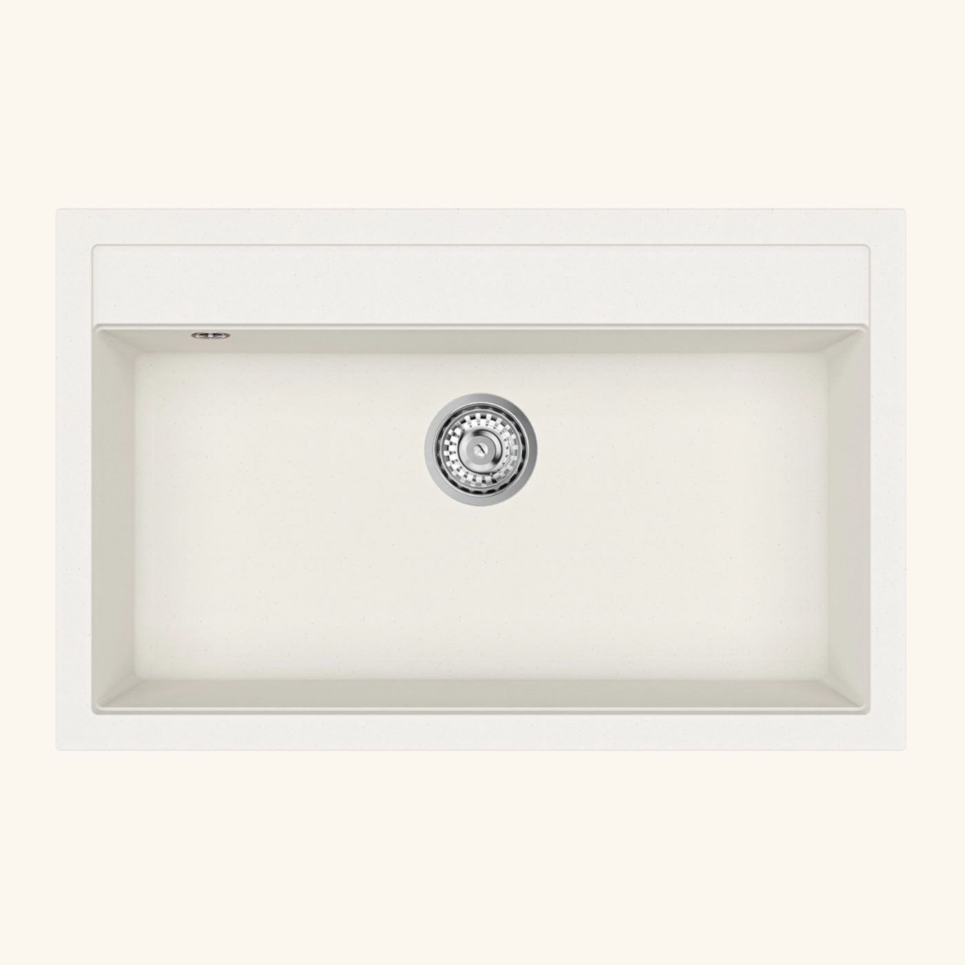 Évier granit blanc Helika QUADRO 1 bac