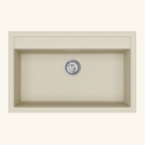 Évier granit beige Helika QUADRO 1 bac