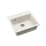 Évier granit blanc Helika QUADRIS 1 bac