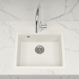 Évier granit blanc Helika QUADRIS 1 bac