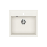 Évier granit blanc Helika QUADRIS 1 bac