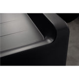 Évier timbre d'office granit Schock LARGO noir magma 1 bac 1 égouttoir