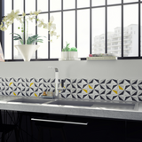 Évier inox lisse RIKAS 2 bacs 1 égouttoir