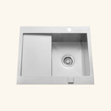 Vidage automatique gain de place 1 bac CUIPD033 pour évier inox RIKAS - Siphon gain de place