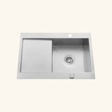 Vidage automatique gain de place 1 bac CUIPD033 pour évier inox RIKAS - Siphon gain de place