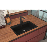 Évier granit noir Kümbad ROMY 1 bac 79x50