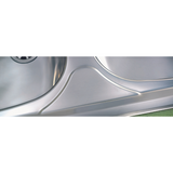 Évier inox lisse SCALDIS 2 bacs 1 égouttoir