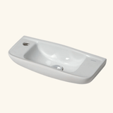 Vasque salle de bain lave main céramique blanc MIRELLA 1 bac 250x500
