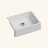 Évier timbre d'office sous-plan Kümbad SWAN granit blanc 1 bac