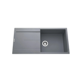 Évier granit gris Luisina TAM TAM 1 grand bac 1 égouttoir