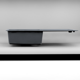 Évier granit gris Luisina TAM TAM 1 grand bac 1 égouttoir