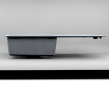 Évier granit blanc pur Luisina TAM TAM 1 grand bac 1 égouttoir