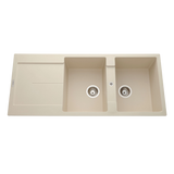 Évier granit beige Luisina TAM TAM 2 bacs 1 égouttoir