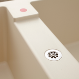 Évier granit beige Luisina TAM TAM 2 bacs 1 égouttoir