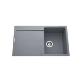 Évier granit gris Luisina TAM TAM 1 bac 1 égouttoir