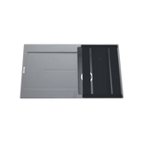 Évier granit gris Luisina TAM TAM 1 bac 1 égouttoir