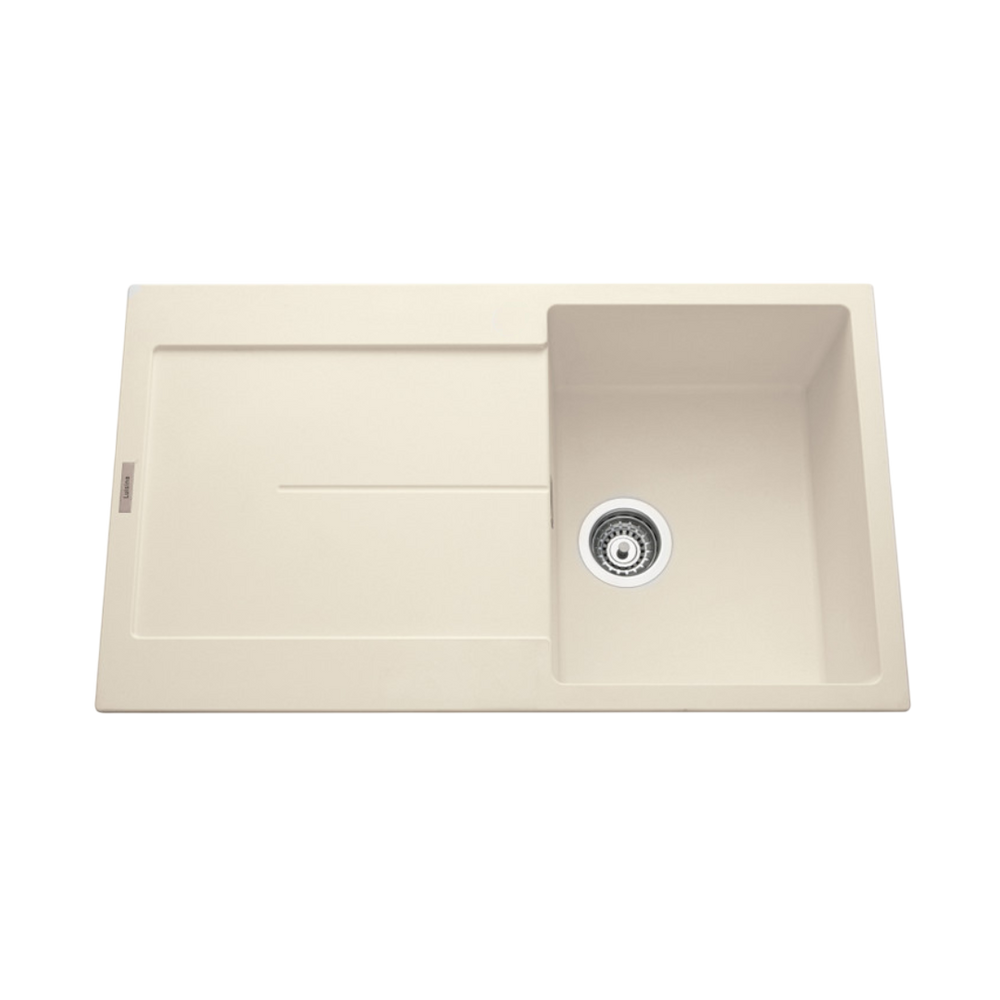 Évier granit beige Luisina TAM TAM 1 bac 1 égouttoir