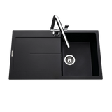 Évier granit noir Luisina TAM TAM 1 bac 1 égouttoir