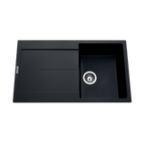 Évier granit noir Luisina TAM TAM 1 bac 1 égouttoir