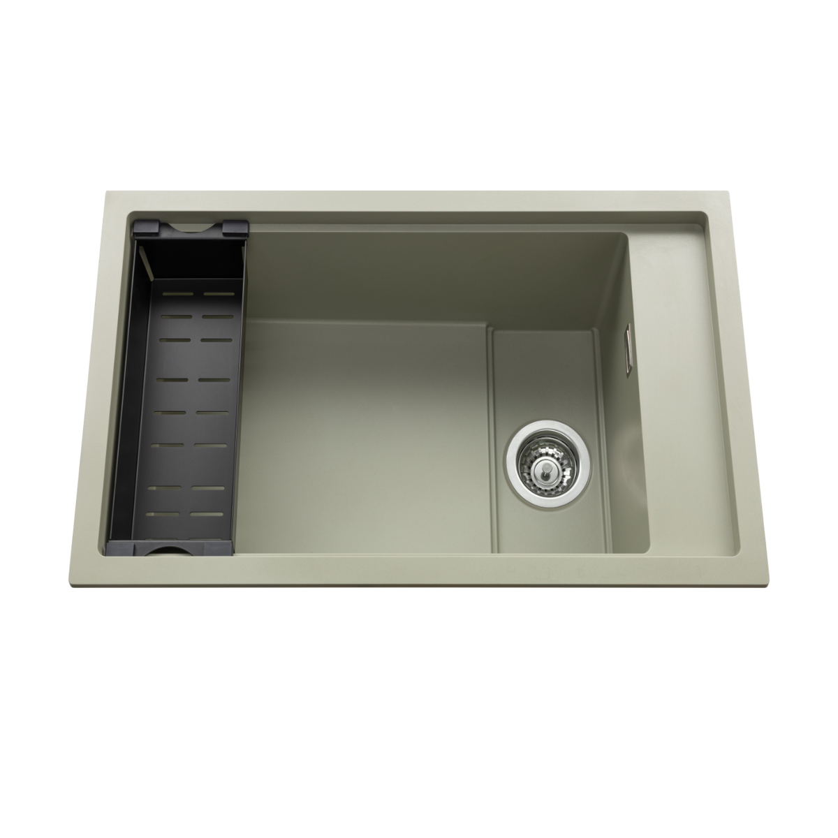 Évier sous-plan granit vert sauge Luisina TOSCA 1 bac 780x460